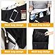 Hnonoxy Auto Organizer, Autositz Organizer mit Teilung, Griffen und Mehreren Netztaschen, Faltbare Aufbewahrungsbox für Beifahrersitz, Sitzaufbewahrungstasche Rücksitz Organizer, Schwarz