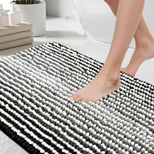 HDFK Bath Mat & Bathroom Rug - Soft Chenille, Ultra