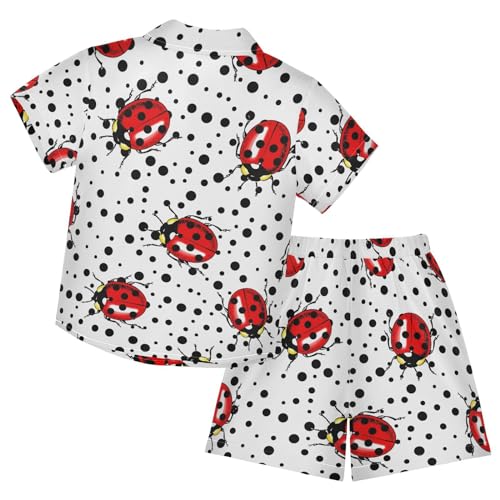 Image of Sunflower Floral Yellow Black Short Sleeve Hawaiian Button Down Shirts and Short Sets for Boys Toddler Summer Outfits