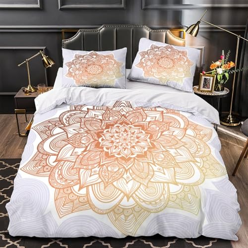 Housse de couette mandala fleurie pour une chambre cocooning - 2