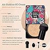 Air-Cushion-CC-Cream-Mushroom-Head-Foundation-Moisturizing-BB-CreamNaturalLoose-PowderCool-Beige-02-Foundation-Brush-By-Vaerki Vaerki Air Cushion CC Cream Mushroom Head Foundation, Moisturizing BB Cream(Natural)&Loose Powder(Cool Beige #02) &Foundation Brush