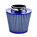 Produktbild Universal Auto Luftfilter, High Power Sport Mesh Cone Lufteinlassfilter für Auto Autorennen (Blau)