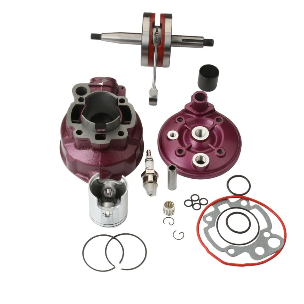 Kit de Cilindro de Gran Cilindro de 49mm y 90cc y cigüeñal de Carreras for Rieju 50 Drac MRT Pro Enduro NKD RR SM Spike Cross Funbike 50cc AM6 Piezas de Repuesto