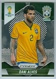 Dani Alves trading card (Brasil FC Barcelona Sevilla Soccer) 2014 World Cup Prizm Chrome #105