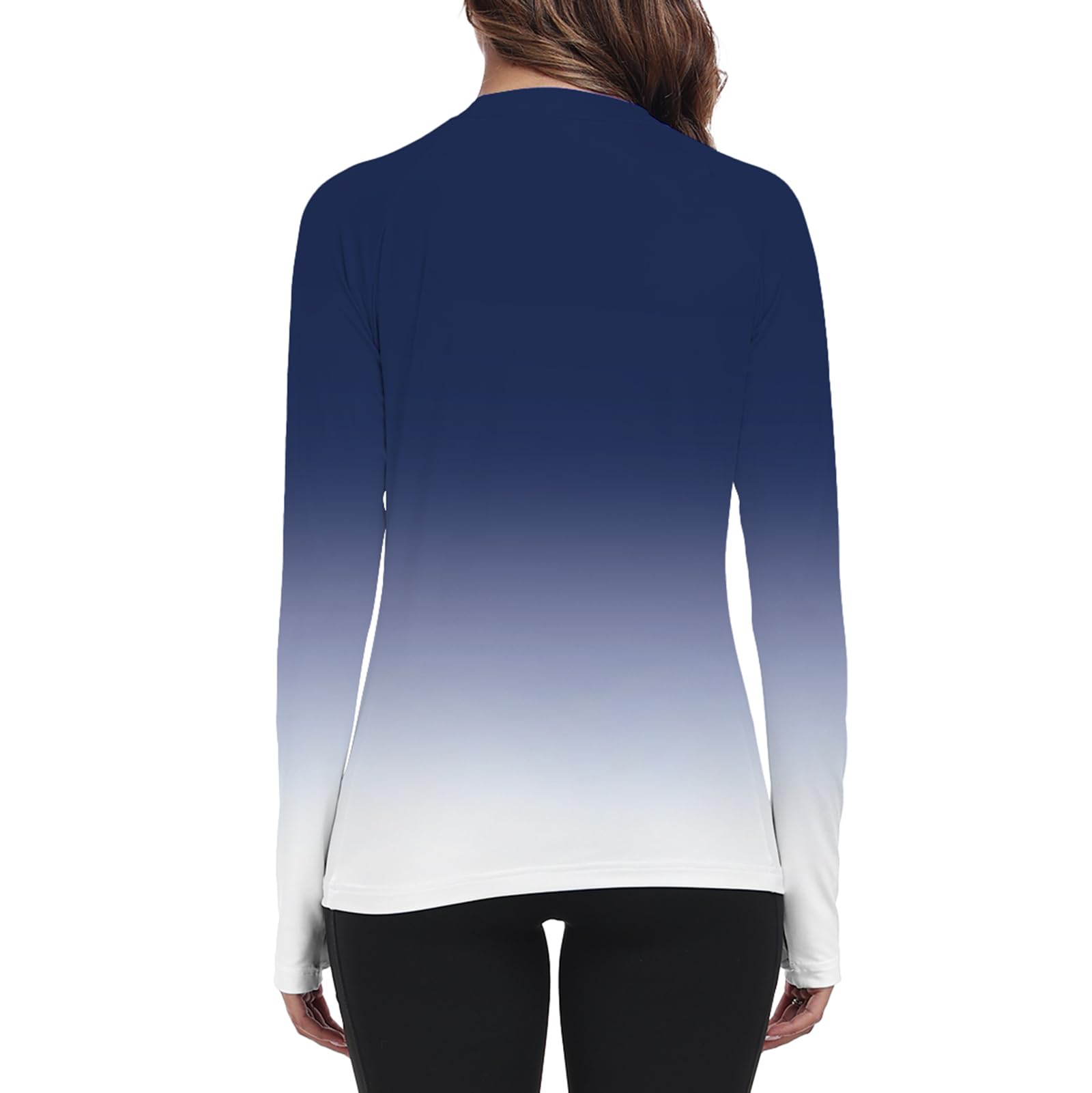 Camiseta de manga larga para mujer, protección UV UPF 50+, secado rápido, agua y enfriamiento, QYY24025