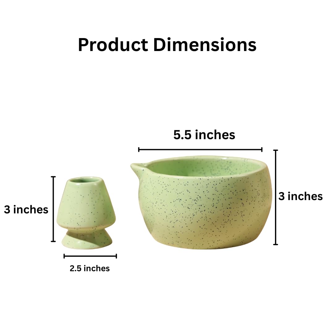 Handmade Matcha Bowl & Whisk Set - Japanese Tea Ritual -7