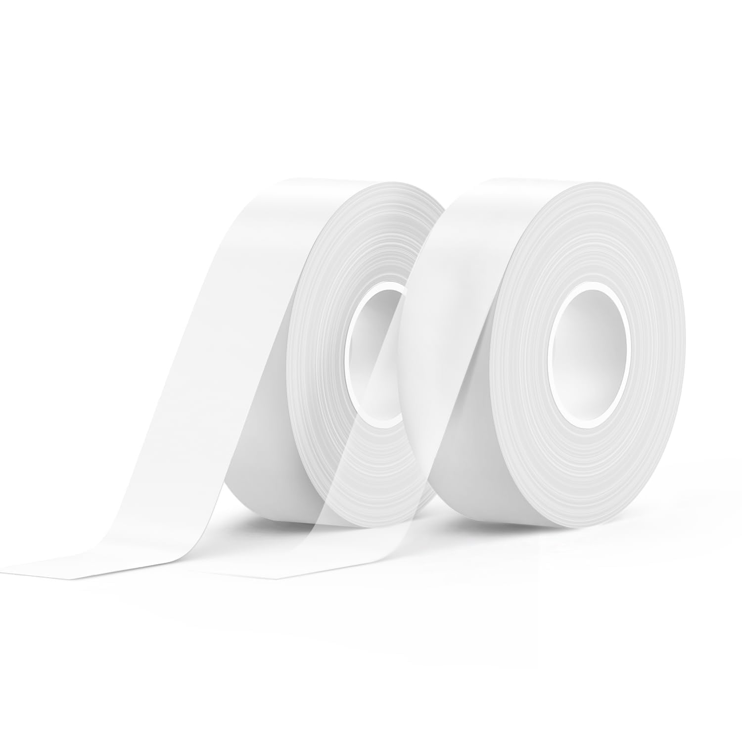 2 Rolls Continuous Thermal Label Tape, 15mm×6m Waterproof Sticker Paper