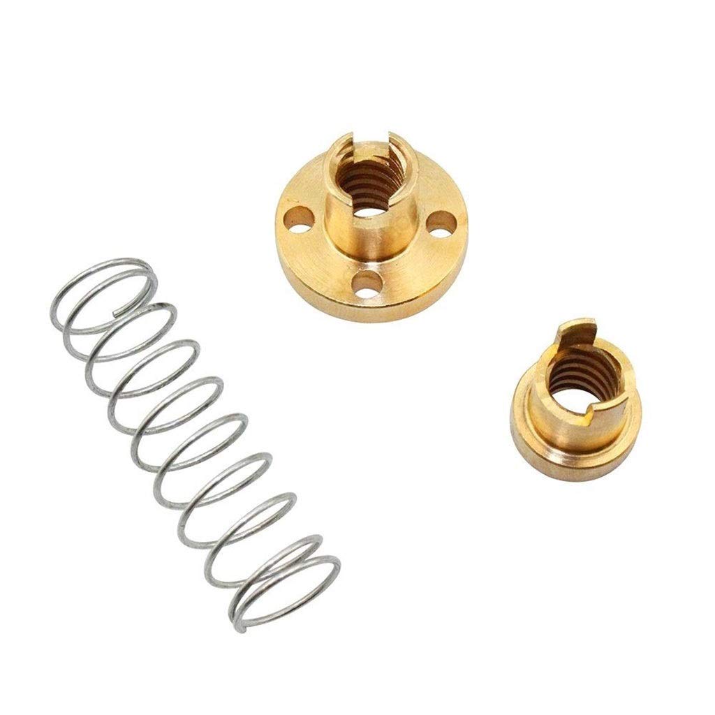 Tornillo T8, paso de 2/4/8mm, 8mm de diámetro, 100-1200mm, tuerca antirretroceso for impresora(L=8mmx600mm)