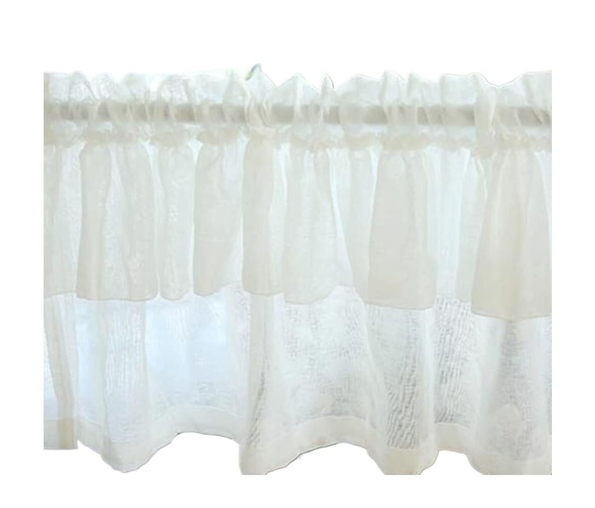 Krótkie zasłony, Zasłona Sheer Valance(W x H 150 x 40 cm)