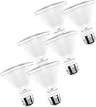 RENO SUPPLIES PAR 20 LED Bulbs, Pack of 6, Dimmable, 7W, 500LM, LED Flood Lights, (50W Halogen Bulb Equivalent) LED Spotlight Bulbs, Recessed Lighting, E26 Screw Base, UL Listed (Pack of 6, Warm White, 3000K)