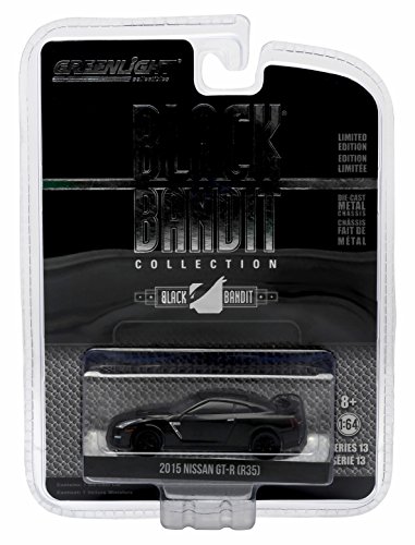 2015 NISSAN GT-R (R35) Black Bandit Collection Series 13 2015 Greenlight Collectibles Limited Edition 1:64 Scale Die-Cast Vehicle