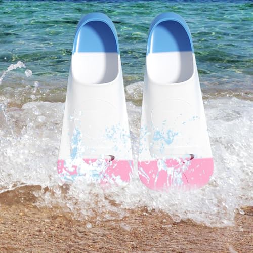 Kids Swim Fins - Non-Slip Diving Flippers | with Storage Mesh Bag, Portable Swimming Gear, Ergonomic Training Equipment for Adults Children Beginners