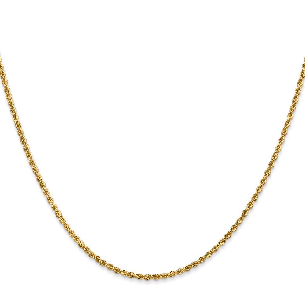 Shirin Diamond Center 14k 1.50mm Regular Rope Chain 22 Inches
