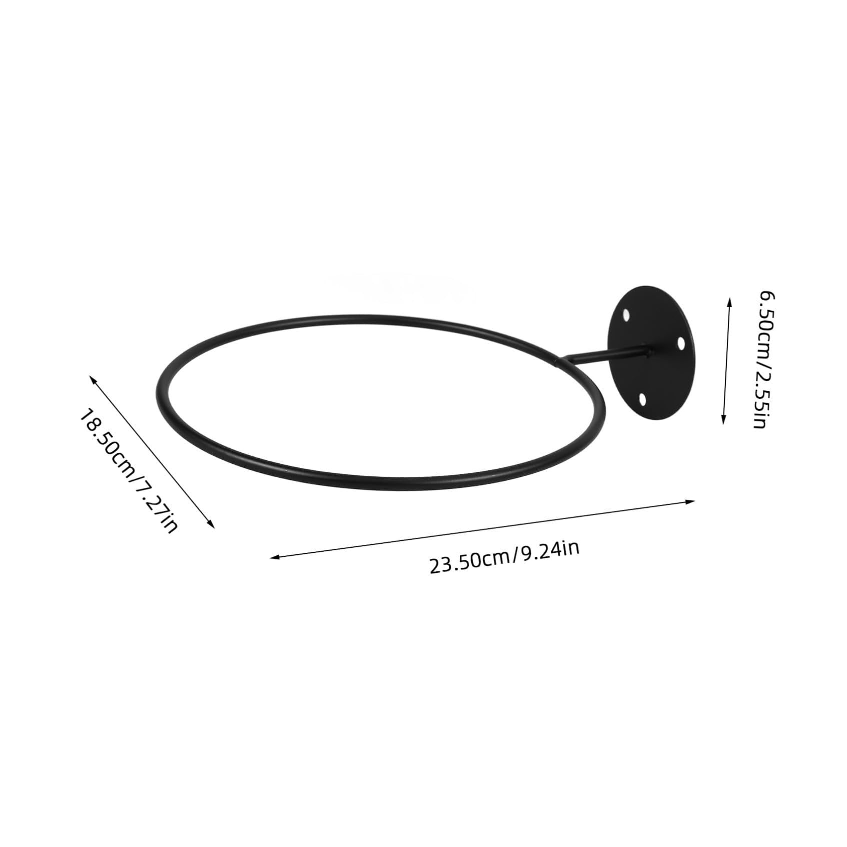 ifundom Soporte Negro de Hierro Balones 3 Piezas para Pared
