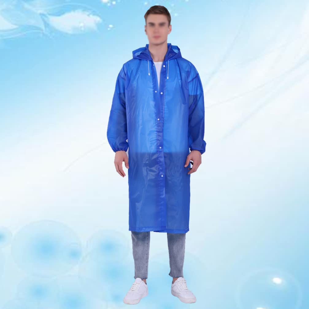 BESPORTBLE Eva Raincoat Women Men Adult Hooded Rain Poncho Portable Outdoor Rain Gear for All Seasons