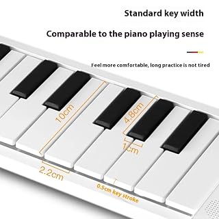 Clavier de Piano Pliable à 88 Touches, Pianos numériques Pliables Portables avec pédale de Sustain USB/MIDI, Double Haut-parleurs intégrés, Piano électronique Rechargeable à 6 battements pour - Les Beatles, Paul McCartney, John Lennon, RIngo Starr, George Harrison Clavier de Piano Pliable à 88 Touches, Pianos numériques Pliables Portables avec pédale de Sustain USB/MIDI, Double Haut-parleurs intégrés, Piano électronique Rechargeable à 6 battements pour – Image 5