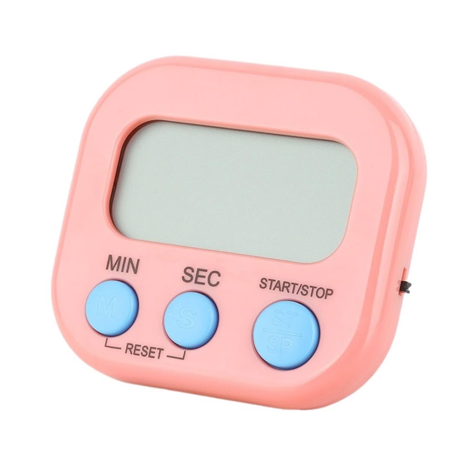 Multi-Function LCD Timer Kitchen Baking Large-Screen Digital Reminder Household Positive Countdown Electronic Stopwatch Reliable Efficient(Pink)
