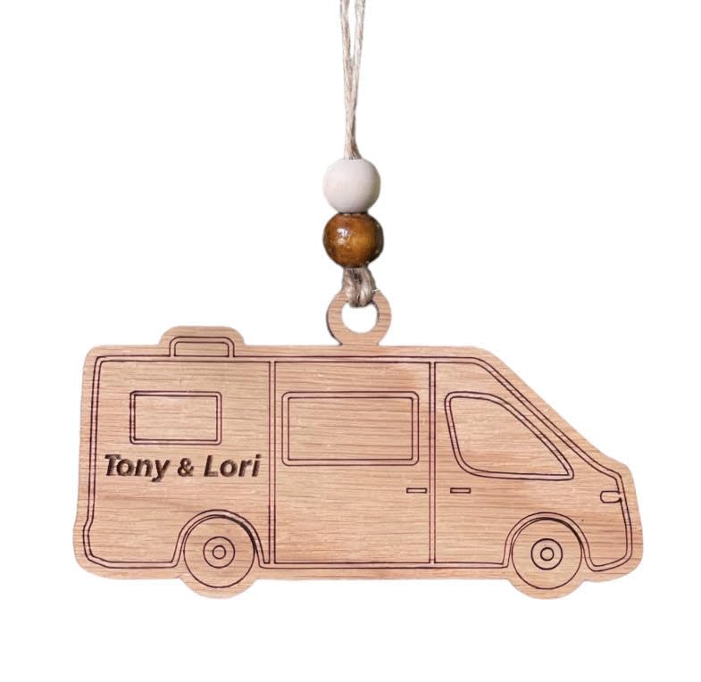 Camper Van Christmas Tree Ornament, Unique...