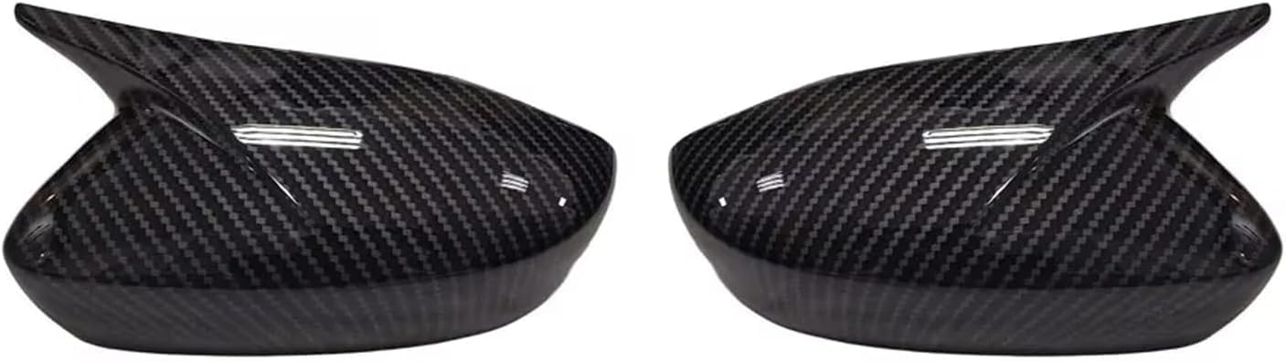 XJPGHA Wing Mirror Covers Caps for Skoda Rapid 2011-2015, Sturdy Durable Cover Housing Door Mirror Vehicle Accessory Rearview Side Covers,Carbon Fiber Texture
