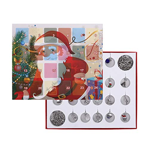 Calendrier de l'Avent tendance 2020 avec calendrier à faire soi-même, collier, bracelet, compte à rebours de Noël à la maison, petit calendrier 2022 (comme sur l'image, taille unique) Cover