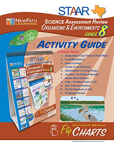 Image of NewPath Learning STAAR Grade 8 Organisms & Environment Curriculum Mastery Flip Charts