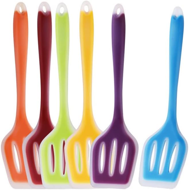 Cookware Kitchen Utensils Set,6 Piece Silicone Silicone Slotted Spatula Egg Fish Frying Pot Spoon Fried Shovel Kitchen Gadgets Kitchen Tools