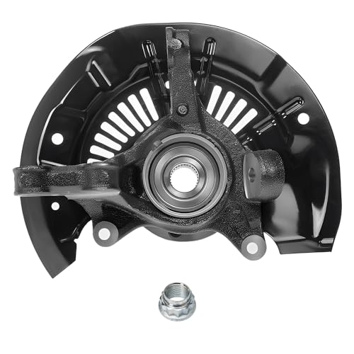 Image of Detroit Axle - AWD Front 2pc Steering Knuckles for 11-17 Toyota Sienna, 2 Steering Knuckles & Wheel Hub Bearing Assembly 2011 2012 2013 2014 2015 2016 2017 Replacement