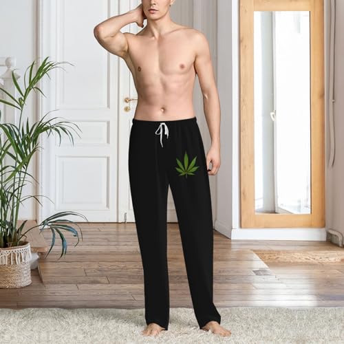 Marijuana Leaf Pajama Pants Lounge Pants For Mens Comfy Sleep Pants Lightweight Pjs Bottoms Wide Leg Sleepwear2