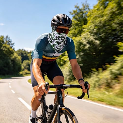 Image of SATINIOR 3 Piece Balaclava Face Cover Sun Protection Neck Cover Summer Balaclava for Men Women Outdoor Sports UV Protector