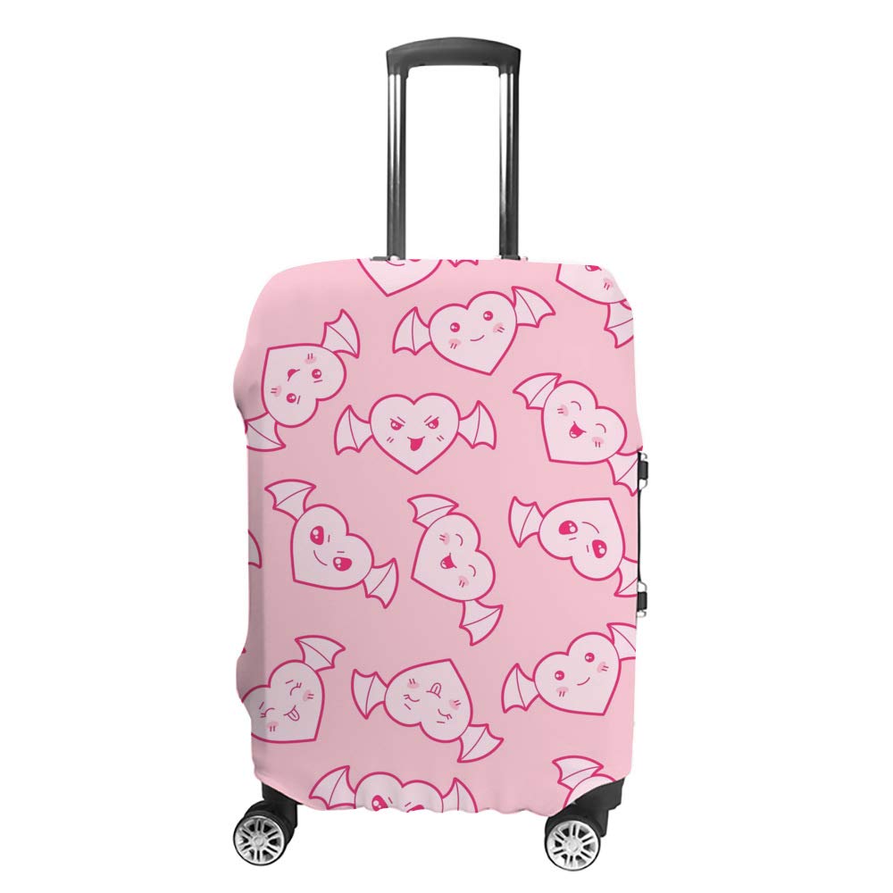 Housse protection bagages cœurs roses CHEHONG anti-rayure élastique - 8