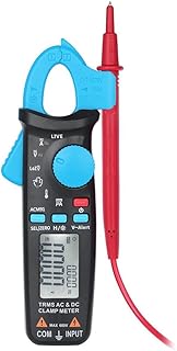 Digital Clamp Multimeter, 1pc 6000Count Digital Clamp Multimeter AC/DC Voltage Current Resistance Temperature Tester