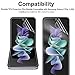 LXEEOLX [2 Pack Ultra High Definition Hydrogel Screen Protector for Samsung Galaxy Z Flip4 / Galaxy Z Flip 4 5G, Upgraded Non-breakable Flexible Protector Film [Scratch Resistant][Bubble Free]