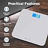 Etekcity Scale for Body Weight, Digital Bathroom Weighing Machine for People, Large and Easy-to-Read Backlight Display, Accurate with High Precision Measurements, Durable Tempered Glass, 400 lbs