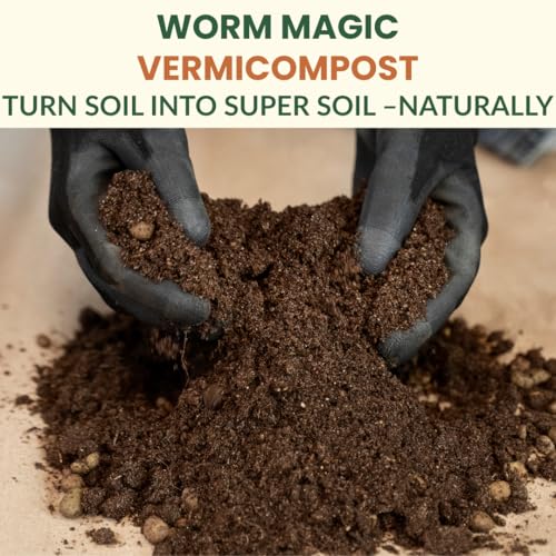 Image of Worm Magic Vermicompost for Plants | 100% Organic Plant Food | Nutrient-Rich Natural Vermi Compost for Terrace Gardening | Plant Fertilizer | Natural Manure for Home Garden (2.5 Kg)