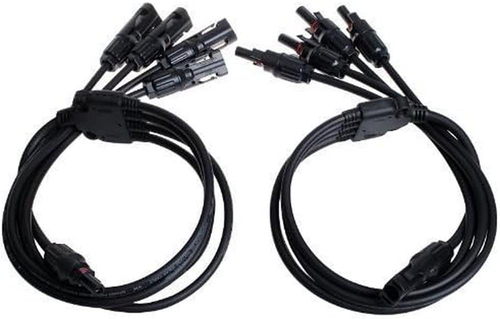 Renogy CNCT-MC4Y Branch Connectors Solar MC4 Connectors Y Connector in Pair MMF+FFM — view 2