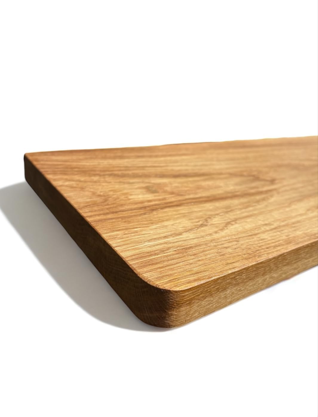 Davanzale in rovere massiccio con angoli arrotondati, 4 cm di spessore, scala oliata, angoli arrotondati, pannello in legno, tavola di quercia 110 x 20 cm)