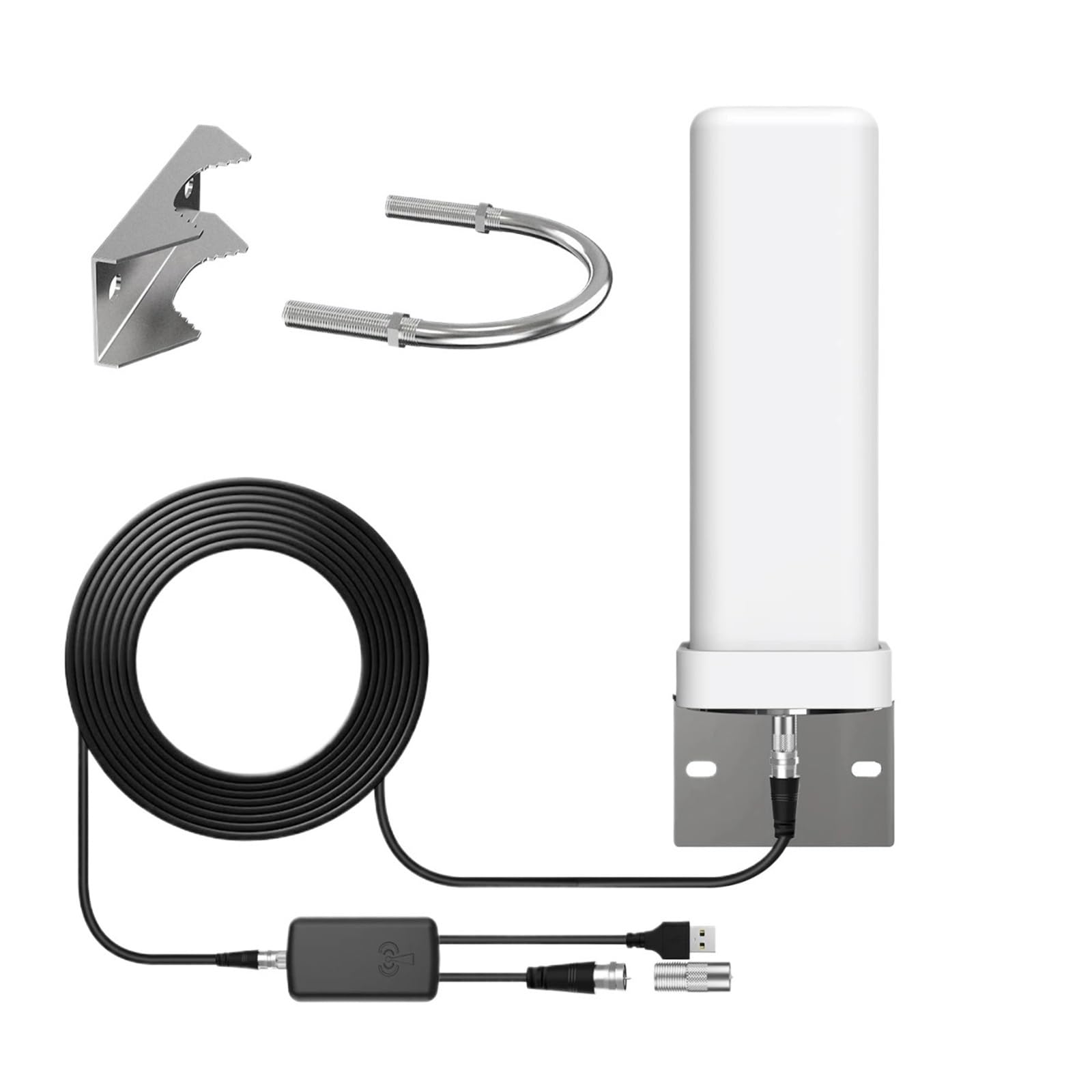 Antenna TV Digitale HD Ad Alte Prestazioni, Amplificatore Di Segnale A Lungo Raggio For Esterni, Canale Gratuito 4K 1080P For ATSC/DVB-T/DMB-T/ISDB-T Copertura più ampia