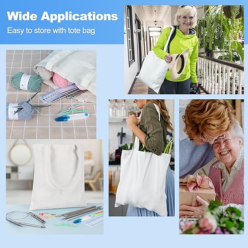 Image of Katech Knitting Needles Set for Beginners, 9 Pairs Circular Knitting Needles Set and 22 Pcs Single Pointed Knitting Needle Set with Tote Bag Knitting Accessories Knit Supplies