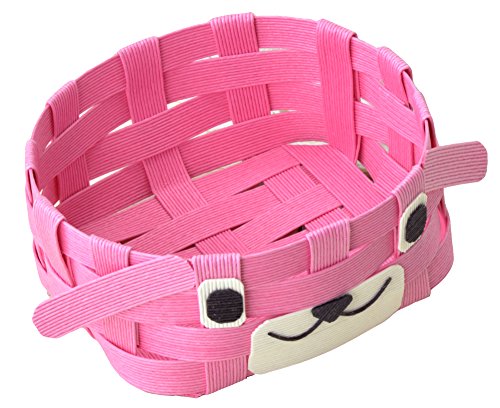 Panier chien Hamanaka rose H360-233-2 pour atelier tricot et déco de chambre