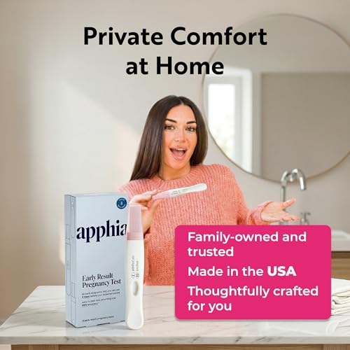 Apphia Health Early Detection Pregnancy Test Kit Midstream hCG Tests, Detects Pregnancy Up to 6 Days Before Missed Period, Easy to Read Results, Female Urinal Compatible, Made in USA (5) - Image 7