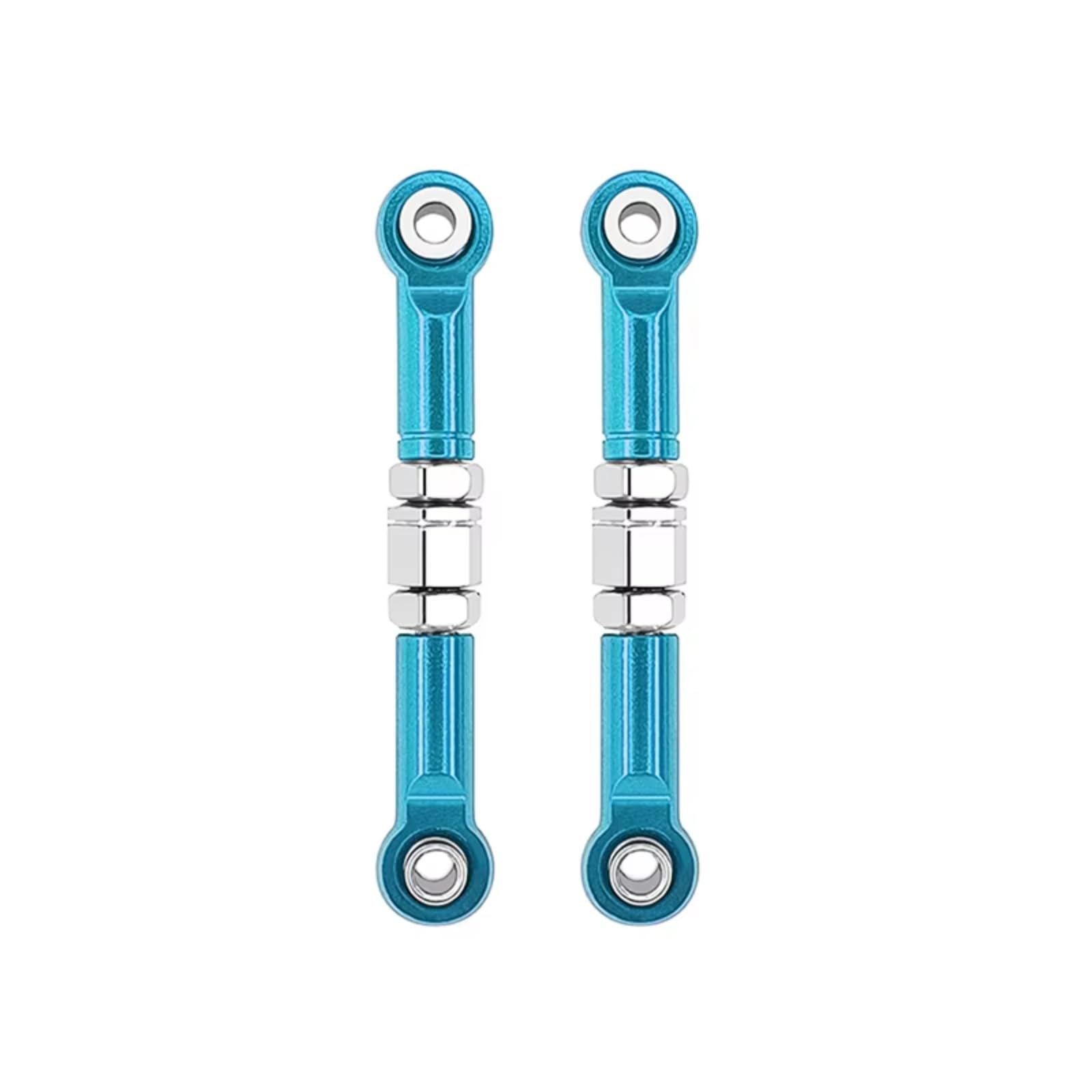 Rc Special Connecting Rod for MJX H16 16207 16208 16209 16210 1/16 2pcs Metal Front Steering Connecting Rod RC Car Parts and Accessories Upgrade Replacement and Use(Blue)