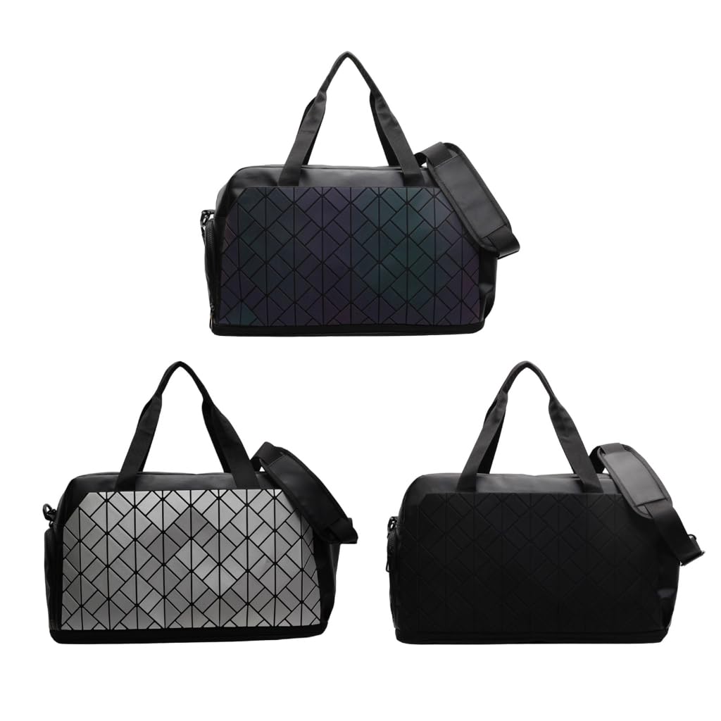 Sportowe torby podróżne o dużej pojemności wodoodporny organizer do fitnessu biznesowego, Srebrny, 46x28x22cm, Nowoczesny