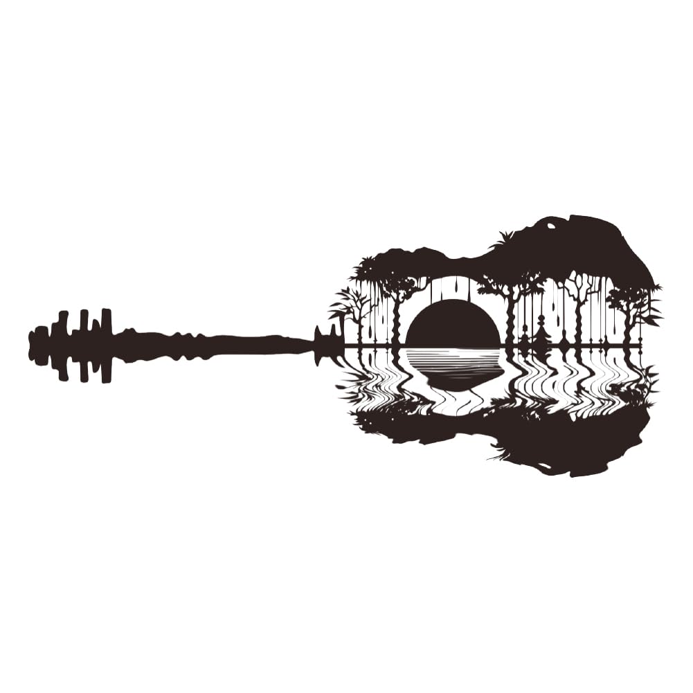 ANATTASOUL Kitchen Wall Stickers Guitar Peel and Stick Wall Decals,Wall Murals Removable Wall Art Decor for Living Room Bedroom - Image 3