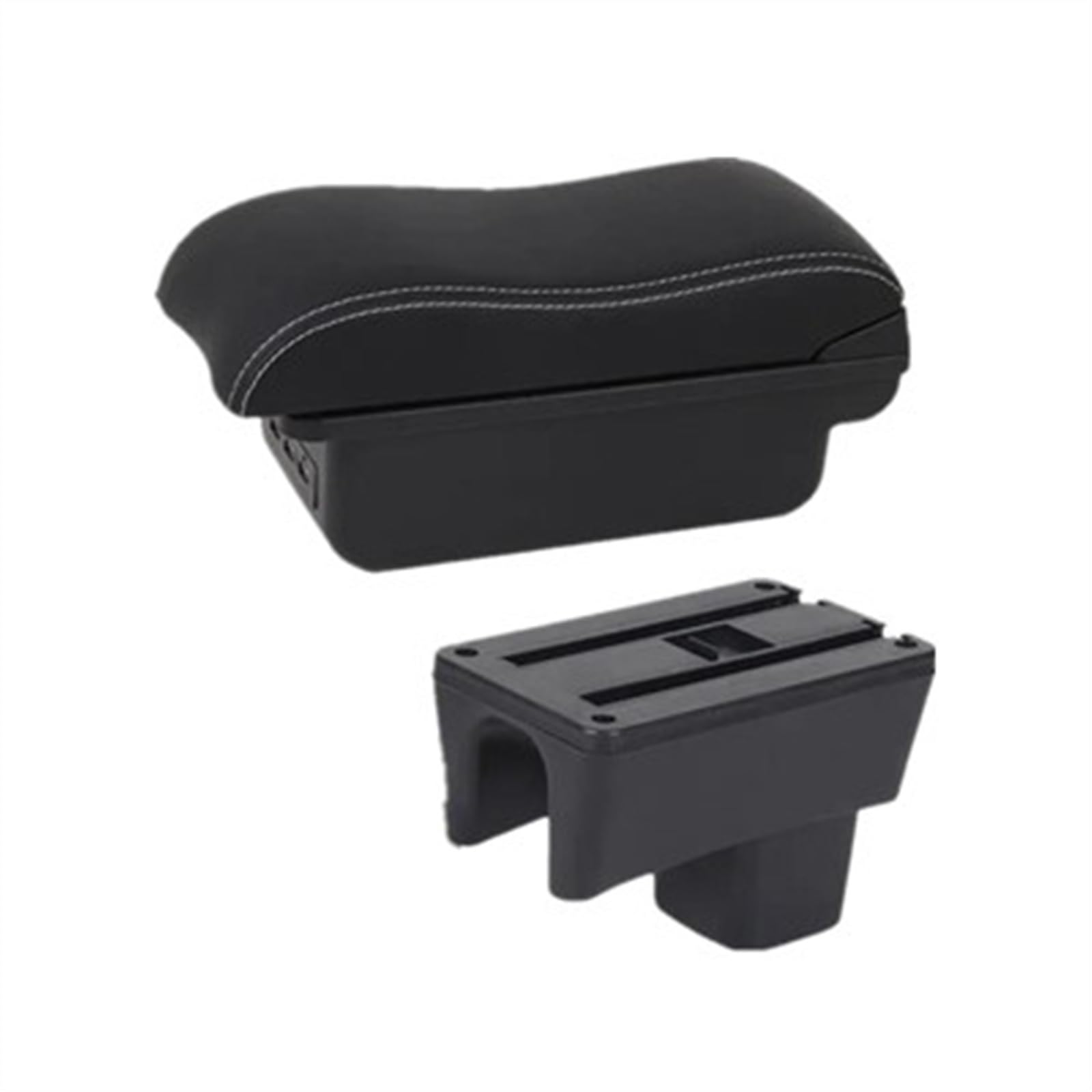 NOHEEU Car Interior Accessories Center Console Storage Box Multifunctional Armrest For Swift 2005-2024(B2 white line 3USB)