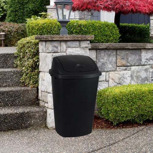 Canecas de basura 13 galones pack 4 negras plástico miniatura 2