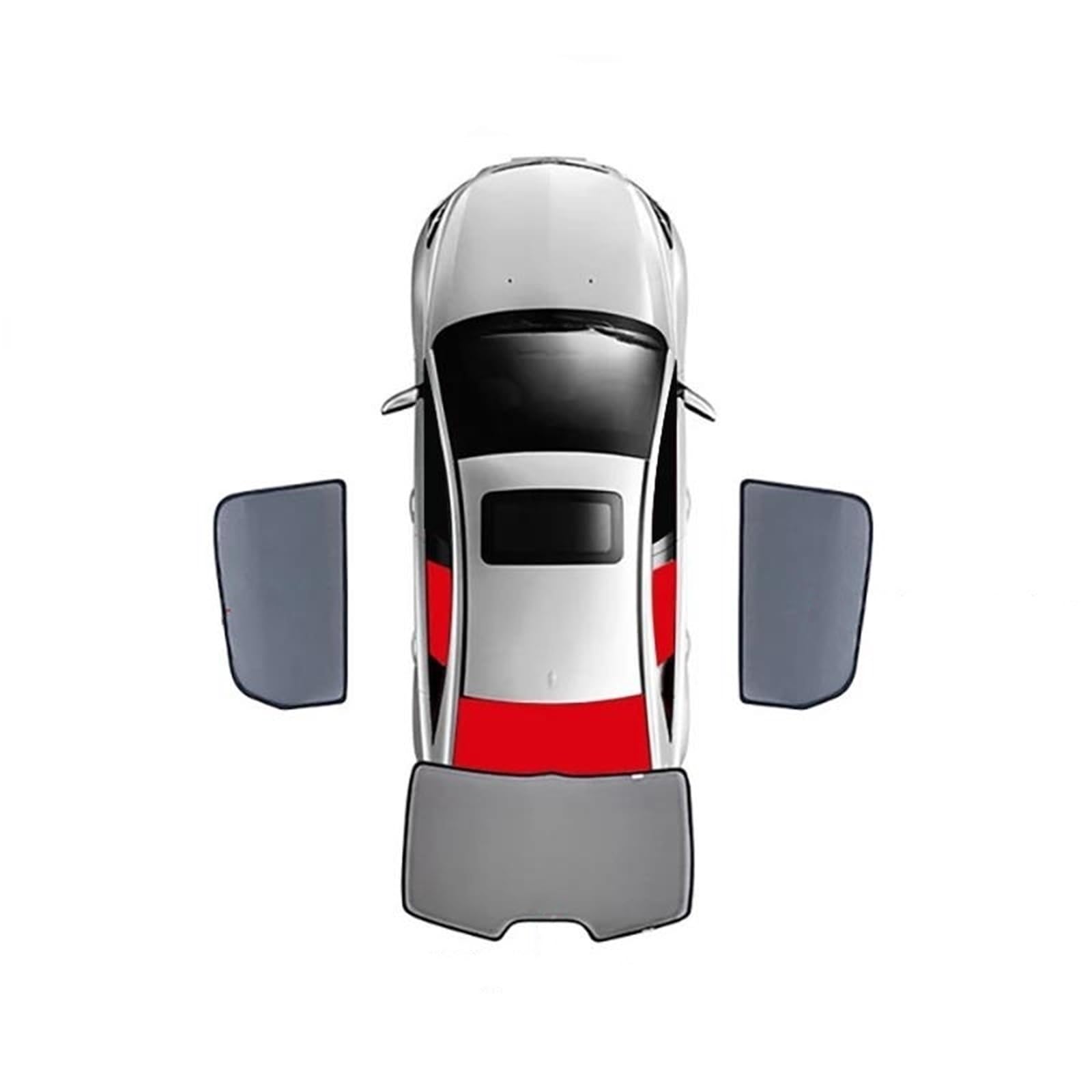 Parasole Per Auto Per Mercedes Per Benz Classe A W176 2012-2018 Parasole Finestrino Posteriore Per Auto Parasole Parabrezza Anteriore Tendina Parasole In Rete Tende Oscuranti(3PCS Rear Back)
