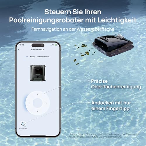 Beatbot AquaSense 2 Pro Poolroboter Set mit Klärmittel-Satz, Poolsauger Design für Reinigung Boden, Wand, Oberflächen und klärt Wasser, Schwebt nach Reinigung auf Wasseroberfläche – Bild 4