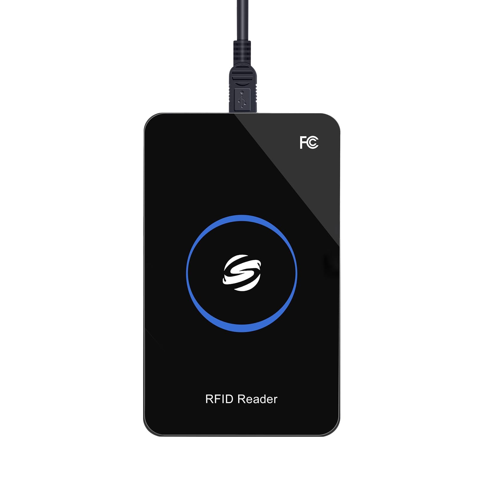 Azonee RFID Reader, Smart USB UHF RFID Reader 915Mhz, USB Desktop Contactless Card Reader Writer, Electronic Tag Access Control ID Card Reader, Identification Card Reader, Card Reader Duplicator