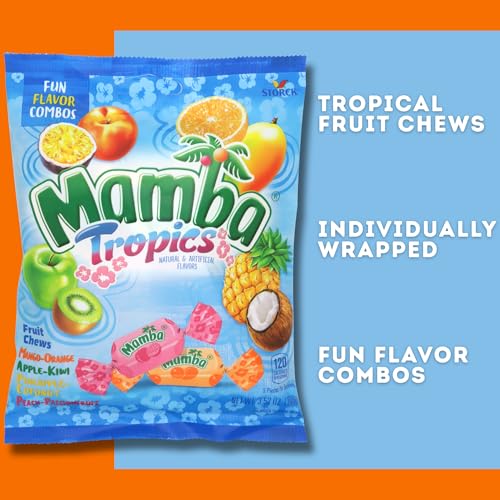 Mamba Tropics Fruit Chews, sabores frutales,3 pzas miniatura 6