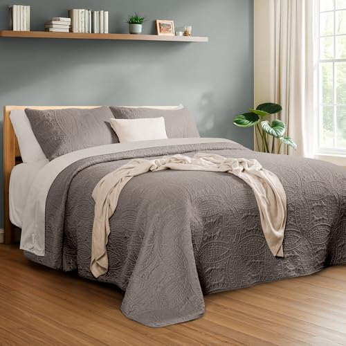 El Mejor Listado de Edredones matrimoniales los mejores 10. 41 Dreamlab Set de Edredon Matrimonial Ligero con Fundas de Almohadas | Colcha para Cama Capitonada | Edrecolcha Hipoalergénica | Sobrecama | Blancos para el Hogar | Ropa de Cama 7...